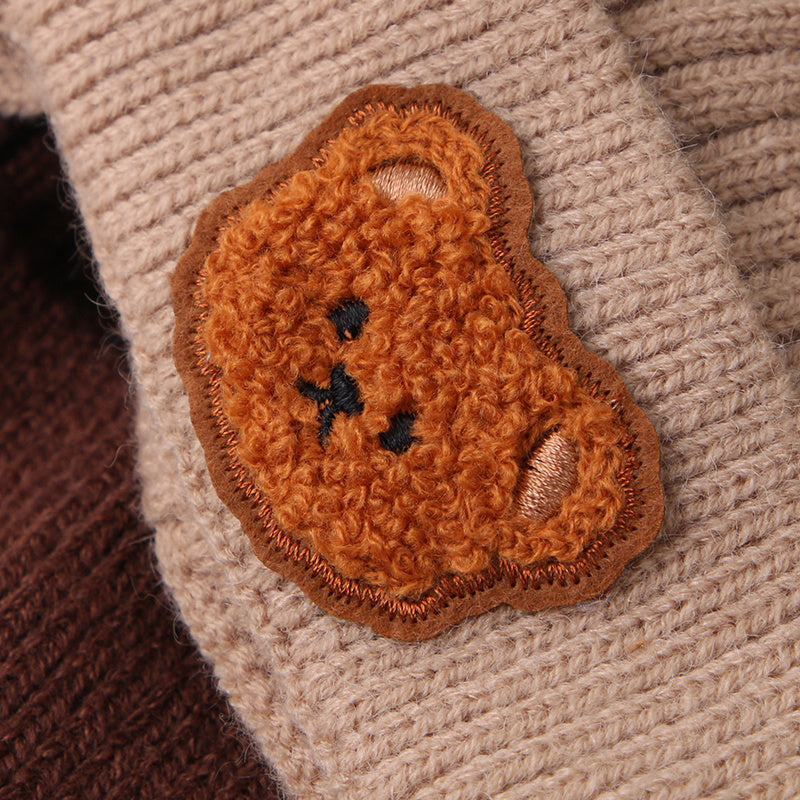 Schattige Bear Ear Baby Muts | Warme Gebreide Muts voor Jongens & Meisjes, 8 Maanden-4 Jaar | Handwasbaar