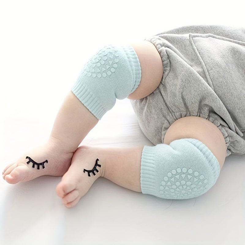 1 Paar Zachte Elastische Knie- en Elleboogbeschermers voor Baby's | Antislip Veiligheidsbescherming en Beenbeschermende Kniebeschermers voor 1-3 jaar