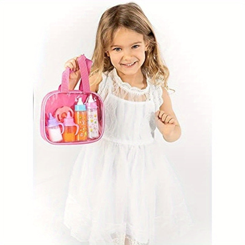 Verdwijnend Baby Pop Voedsel Set - Flessen en Fopspeen Speelgoed voor Babypoppen - Cadeau voor Kinderen