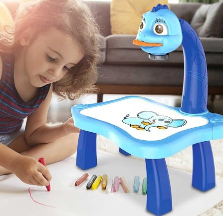 Teken- en Schilderprojector | Slimme Tekenprojector Educatief Speelbord Met Licht & Muziek Voor Kinderen Peuters