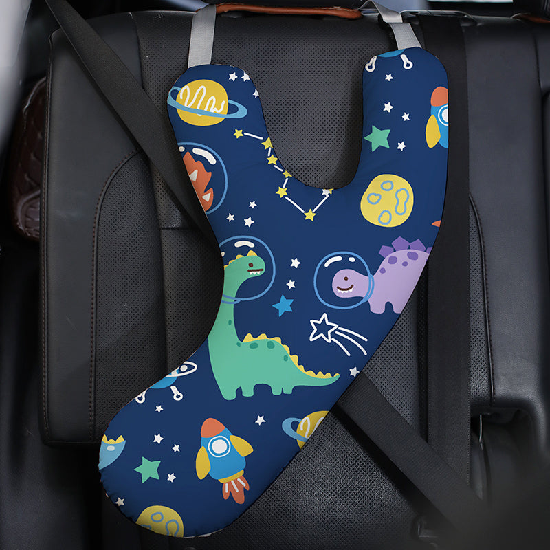 Autogordel slaapkussen | Y-vormig reis kussen met verstelbare band voor auto & trein