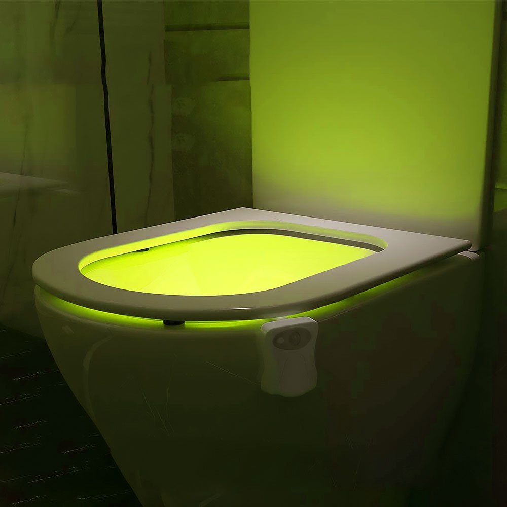 2 Stuks Toiletlamp met Bewegingssensor | LED WC Nachtlampje 16 Kleuren, instelbare helderheid