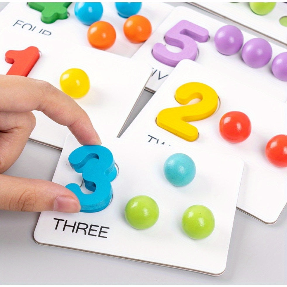 49-delige Houten Educatieve Set | Dierpuzzels en Kleurenherkenning Speelgoed