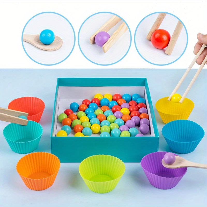 49-delige Houten Educatieve Set | Dierpuzzels en Kleurenherkenning Speelgoed