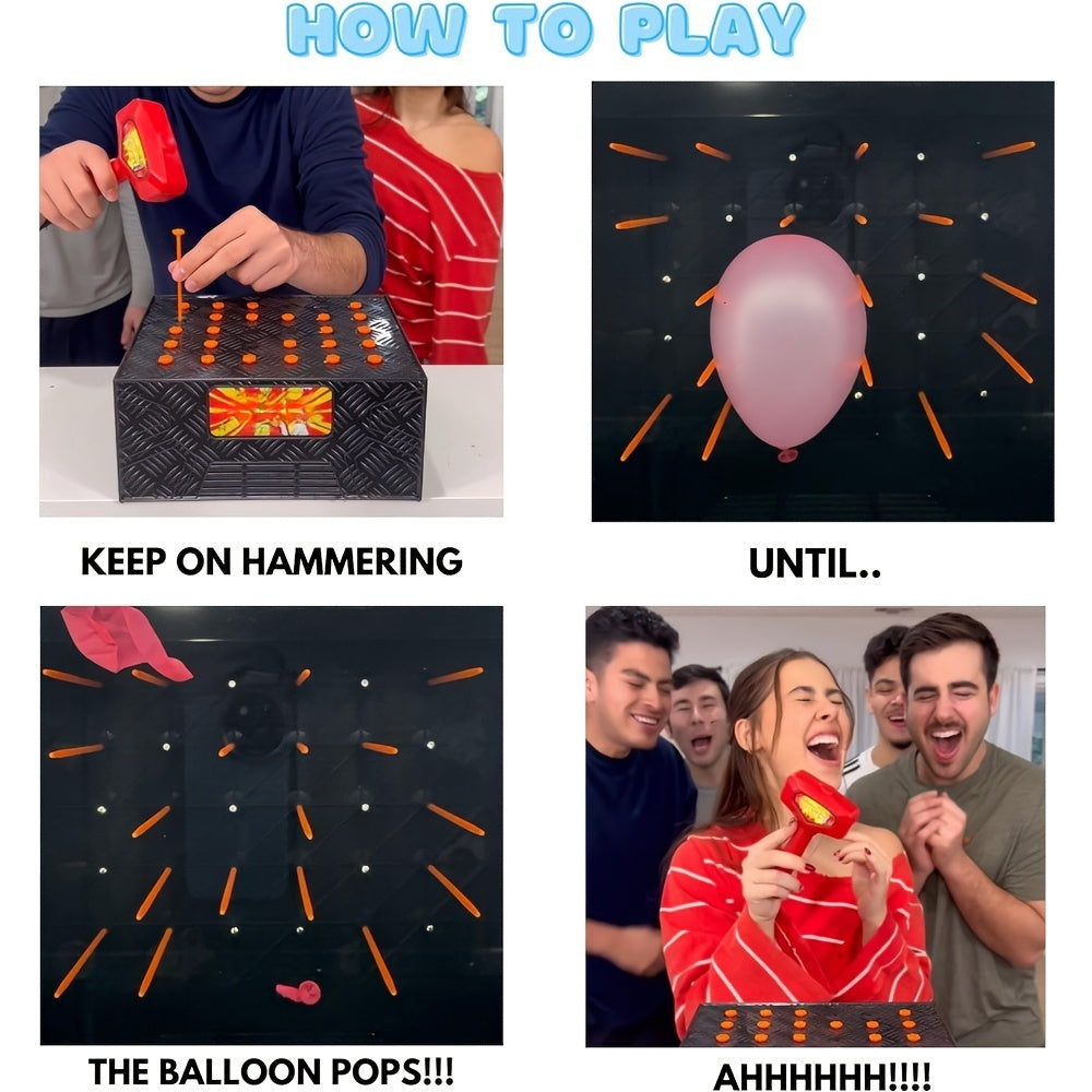 Wack A Balloon-bordspel | Interactief spel voor familieavonden, leuke strategie voor kinderen en volwassenen van 3 tot 6 jaar en ouder