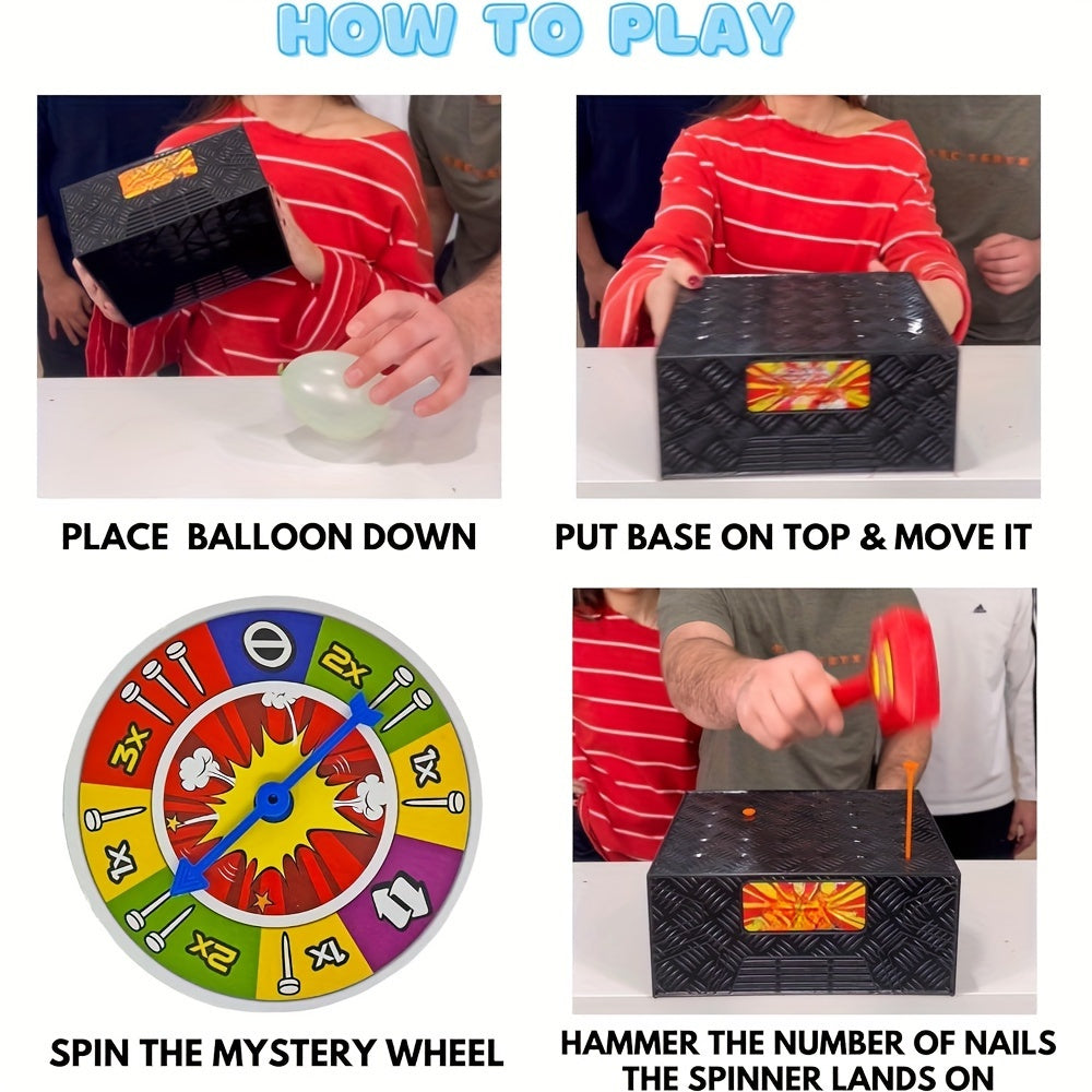 Wack A Balloon-bordspel | Interactief spel voor familieavonden, leuke strategie voor kinderen en volwassenen van 3 tot 6 jaar en ouder