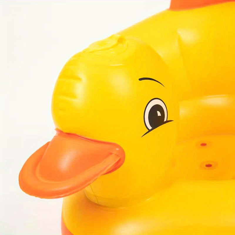 Opblaasbare Kleine Gele Eend Kinderstoel | Kinder Cartoon Sofa voor 1, 2, 3 Jaar
