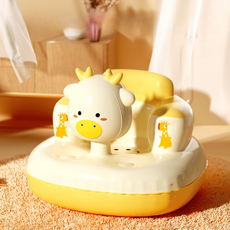 Opblaasbare Kleine Gele Eend Kinderstoel | Kinder Cartoon Sofa voor 1, 2, 3 Jaar