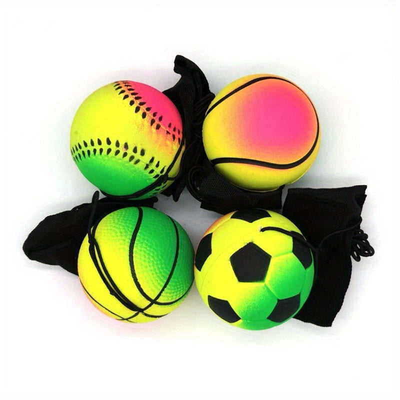 Beleef eindeloos speelplezier met de Funny Novelty Rubber Wrist Rebound Ball