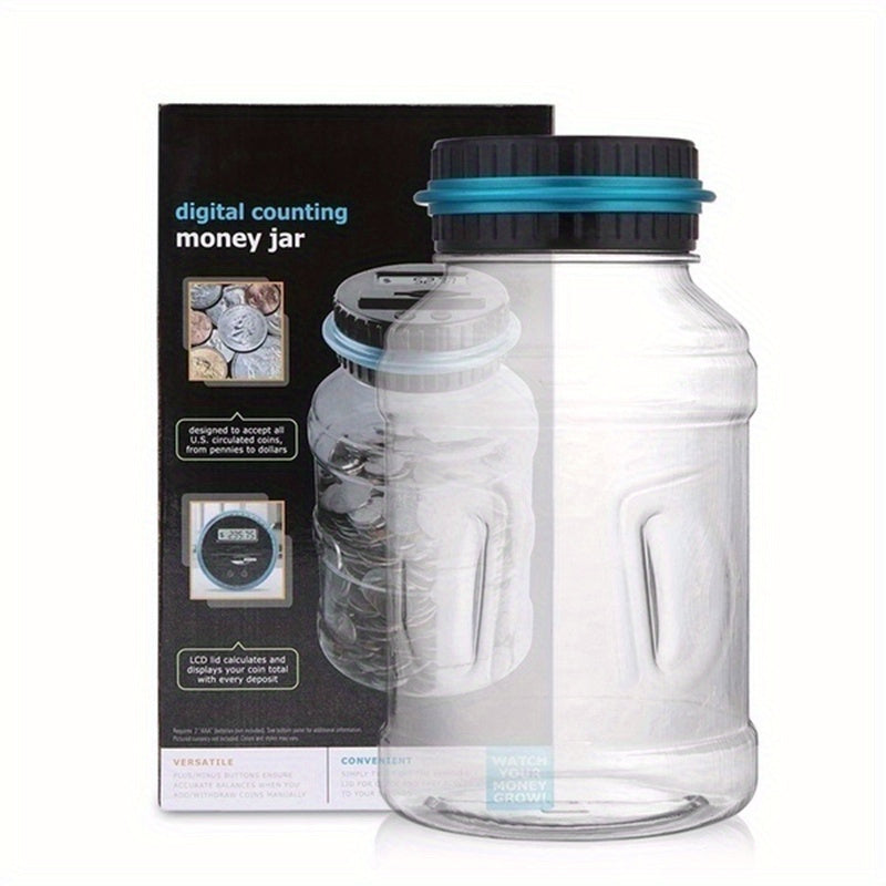 LCD Spaarpot met Muntenteller | Transparant Digitaal Geldpotje | ABS Materiaal | Halloween/Kerstcadeau