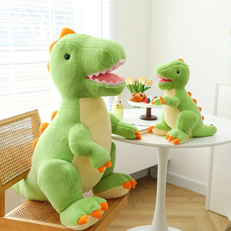 Groen T-Rex Knuffel Kussen | Zachte Dinosaurus Knuffel | Cadeau voor Kinderen