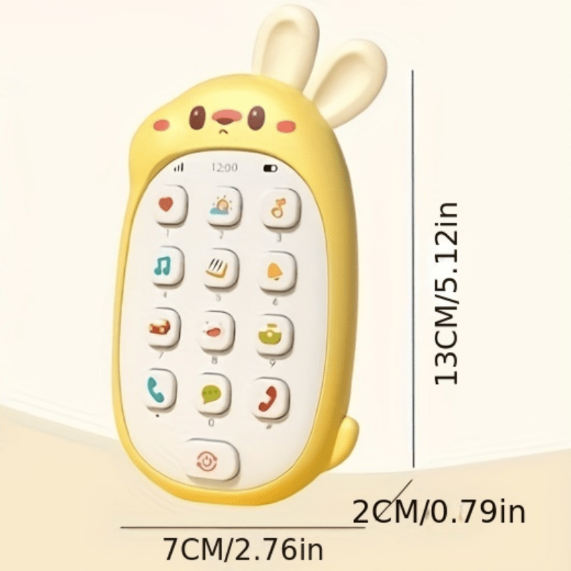 Interactieve Baby Speeltelefoon | BPA-vrij Educatief Speelgoed | Muzikaal Cadeau voor Peuters (0-3 Jaar)
