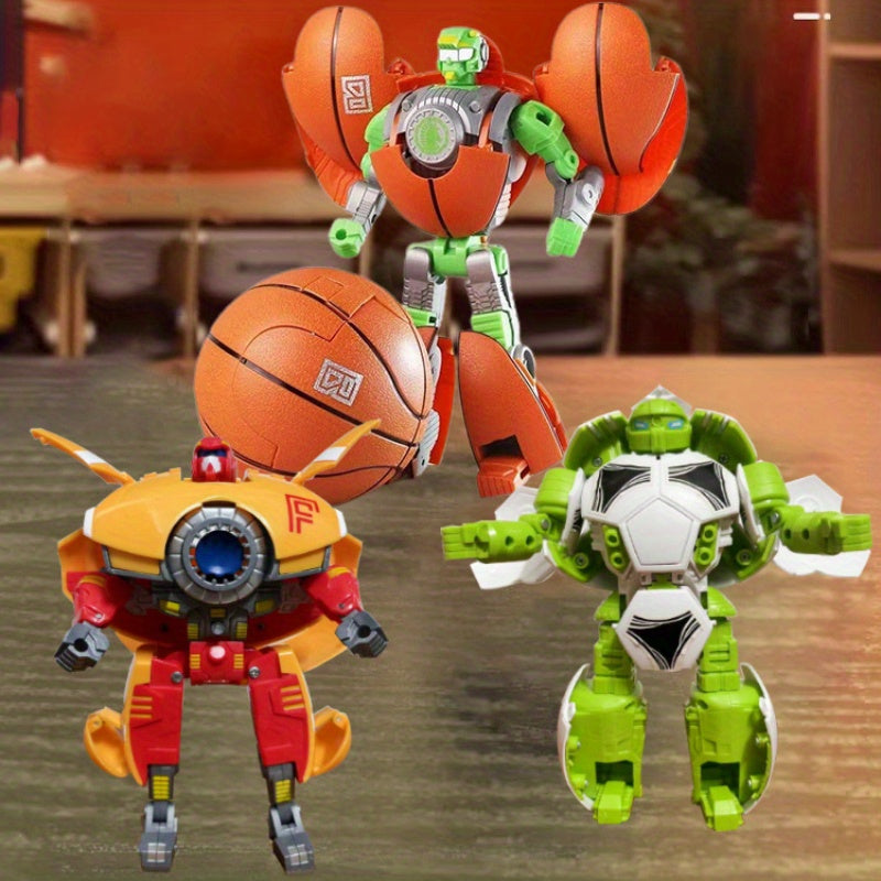 Transformeerbare sport-, basketbal- en voetbalmodellen - Creatieve speelgoedcadeaus.