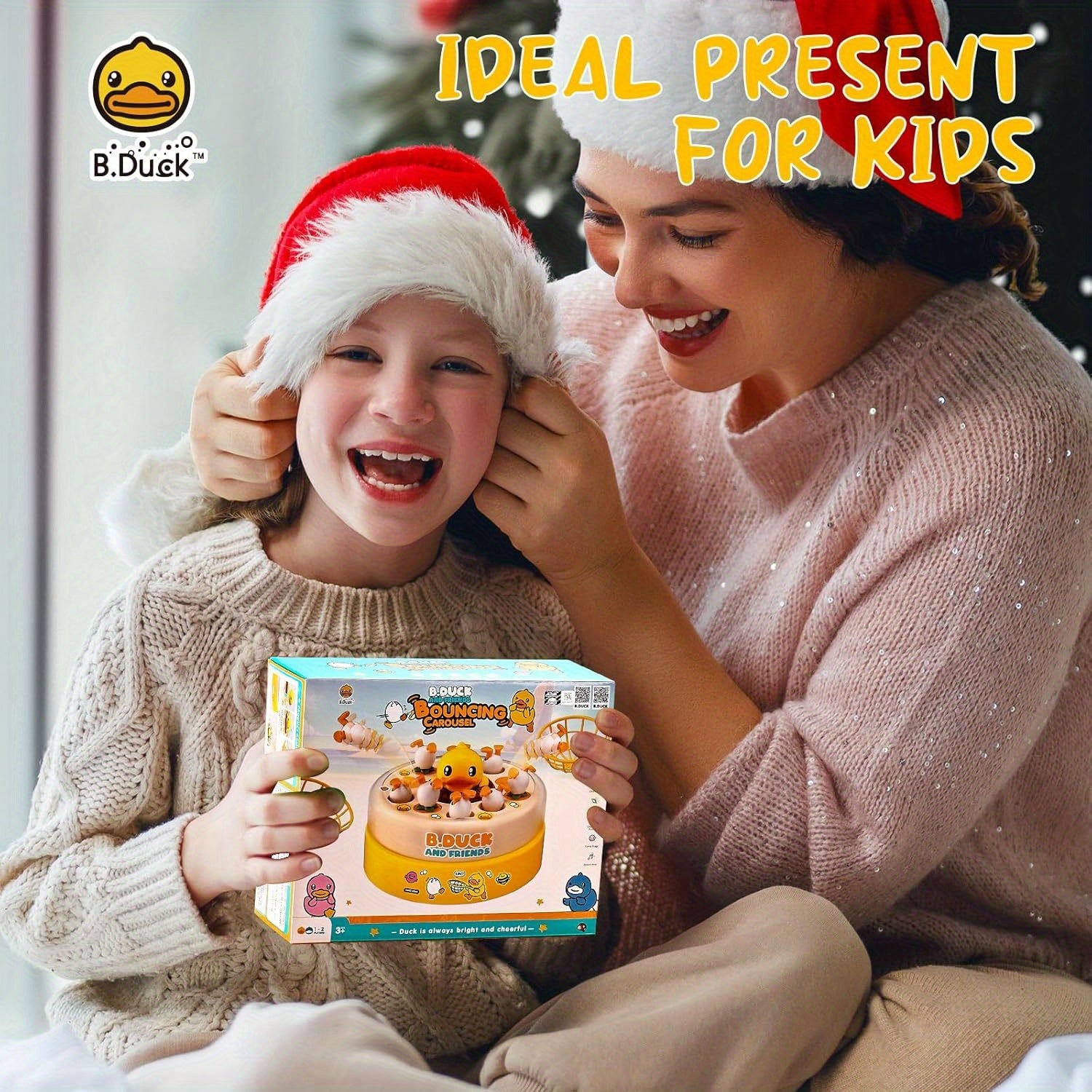 B.Duck Muzikaal Eendenspel | Interactief Vangspel met Licht & Geluid | Cadeau voor Kinderen 4-12 Jaar