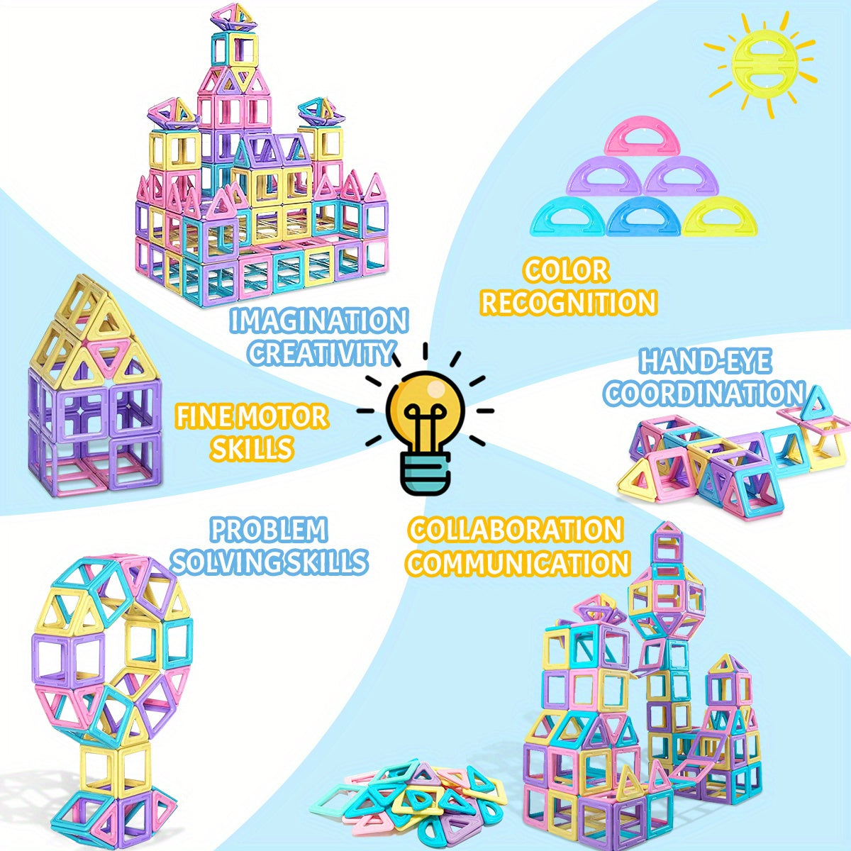 Grote Macaron Magnetische Bouwset | Educatief Speelgoed voor Kinderen