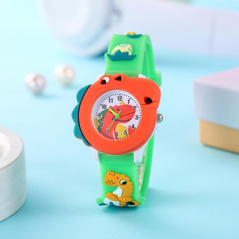 Kinderhorloge met Dinosauruspatroon | Schattig Quartz Horloge voor Jongens en Meisjes