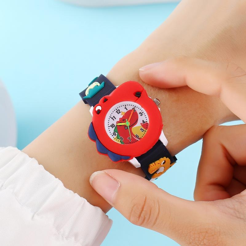 Kinderhorloge met Dinosauruspatroon | Schattig Quartz Horloge voor Jongens en Meisjes