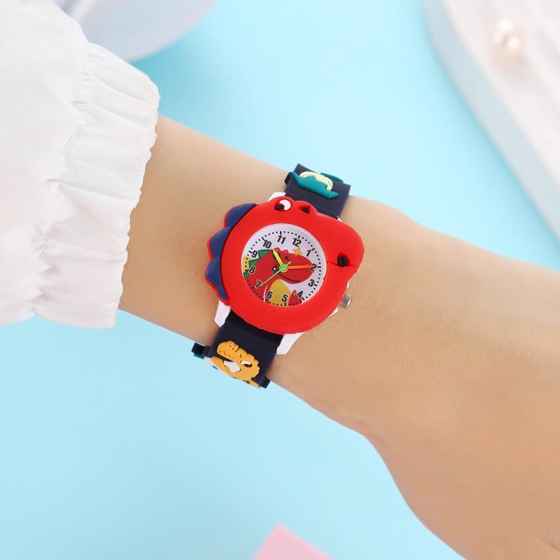 Kinderhorloge met Dinosauruspatroon | Schattig Quartz Horloge voor Jongens en Meisjes