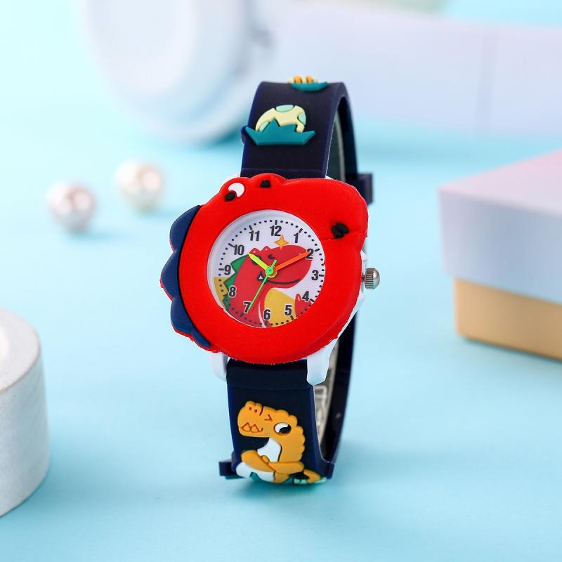 Kinderhorloge met Dinosauruspatroon | Schattig Quartz Horloge voor Jongens en Meisjes