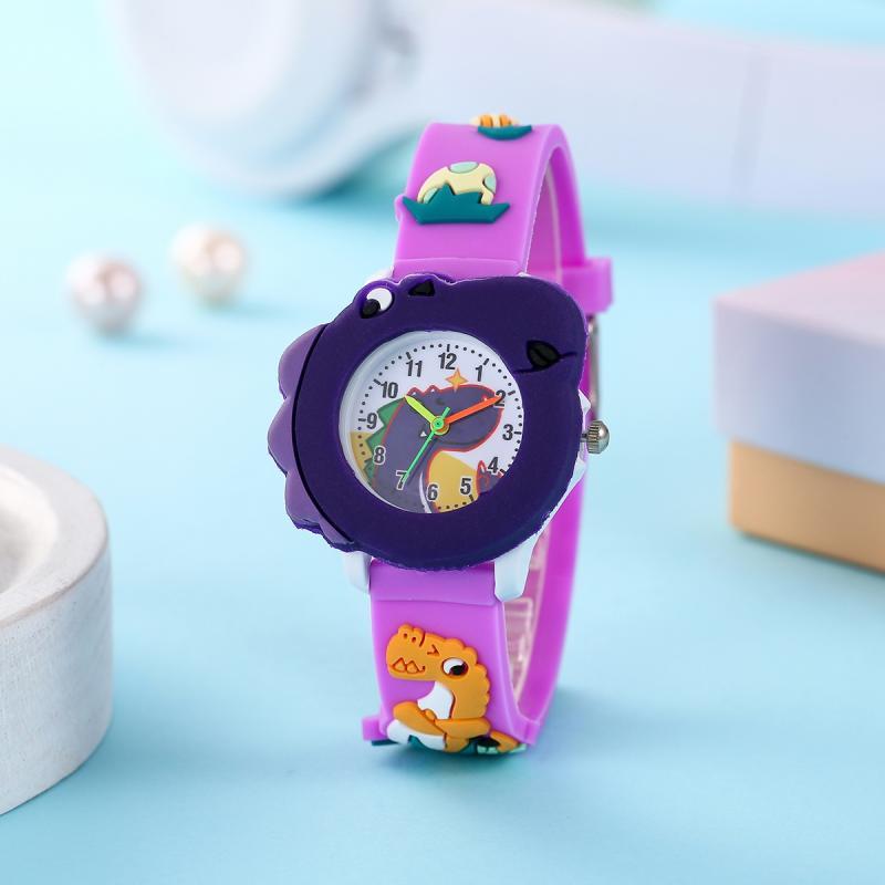 Kinderhorloge met Dinosauruspatroon | Schattig Quartz Horloge voor Jongens en Meisjes