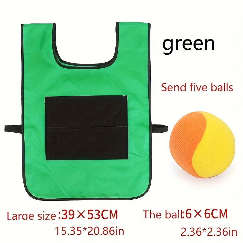 Interactief Sticky Bal Vest Spel | Actief Buitenplezier voor Kinderen