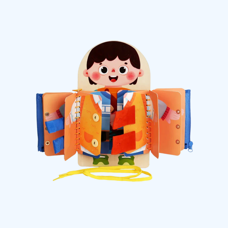 Meerlaagse Houten Drukke Plank | Montessori Vroege Educatie Spellen Stil Boek Sensorisch Speelgoed voor Peuters