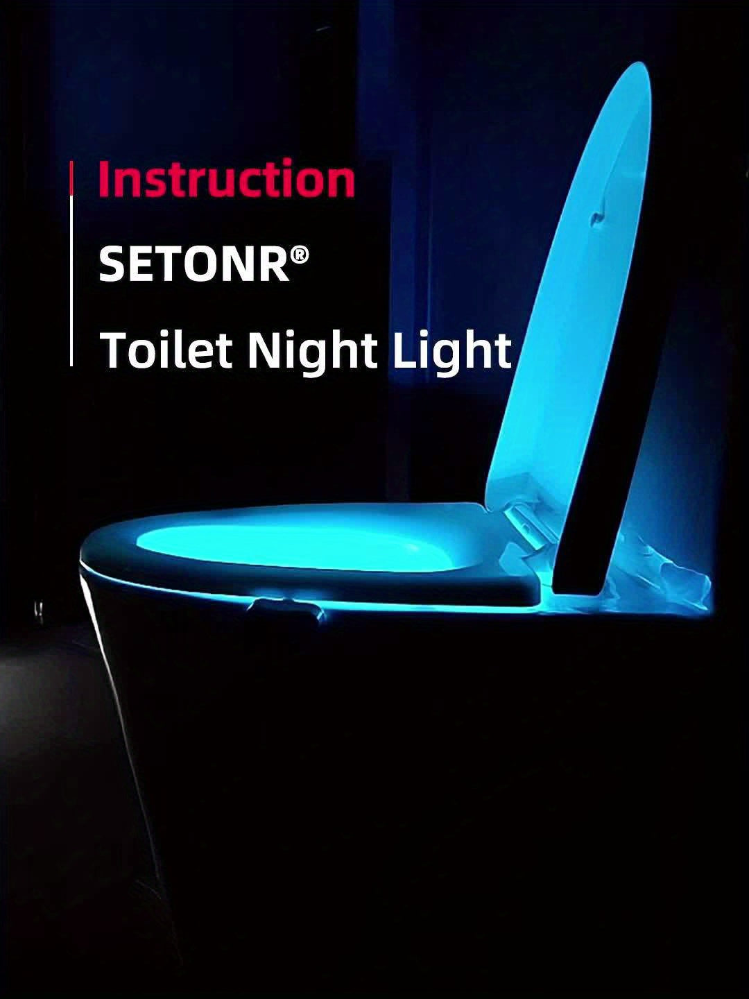 2 Stuks Toiletlamp met Bewegingssensor | LED WC Nachtlampje 16 Kleuren, instelbare helderheid