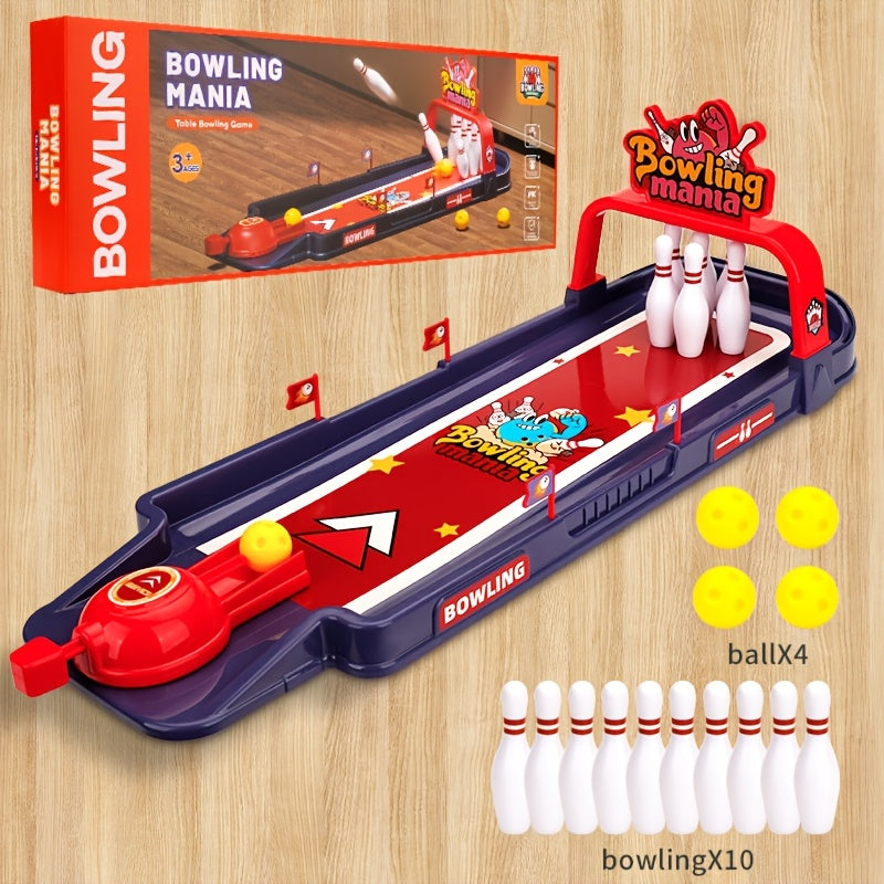 Bowling Set voor Kinderen | Tafelspel voor Gezinsplezier, Duurzaam Plastic, Perfect voor Binnen