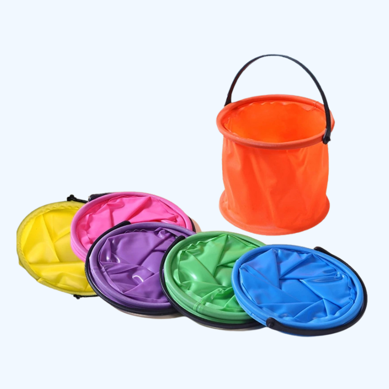 Opvouwbare Zandemmer 12x14cm | Draagbare Speelgoedemmer voor Strand, Tuin & Waterspellen