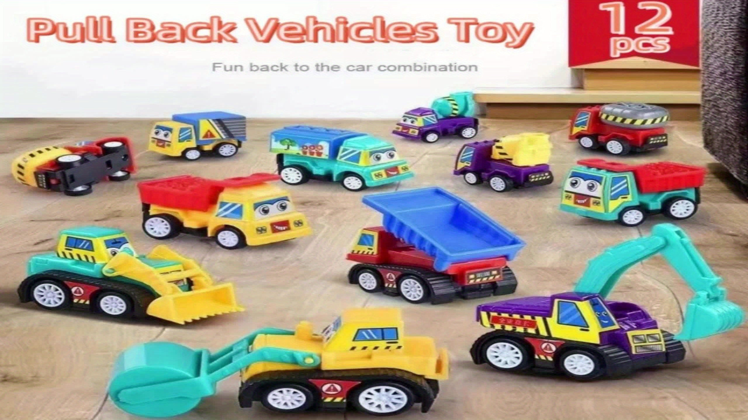 12x Pull-Back Auto’s | Mini Trucks & Auto’s | Cadeau voor Kinderen