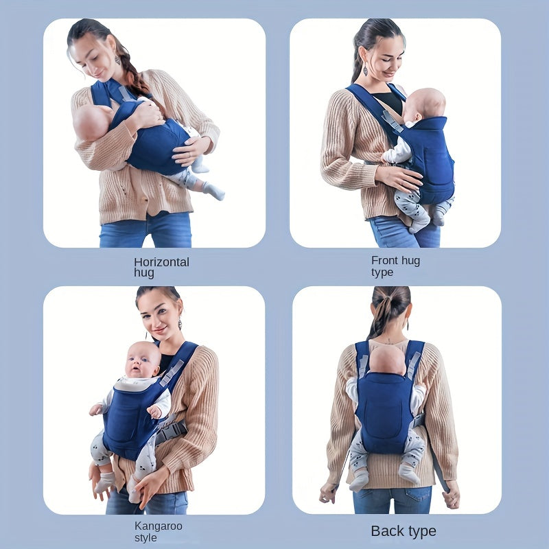 Ergonomische Multifunctionele Draagzak voor Baby's | Comfortabele Draagzak vooraan en achteraan met Verstelbare Bandjes, Reisspullen voor Pasgeborenen