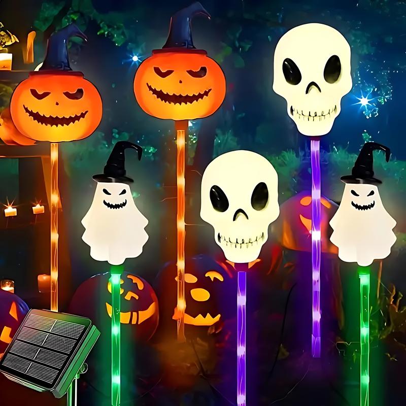 Set van 6 Halloween Zonnelampen | Tuinverlichting op zonne-energie voor buiten