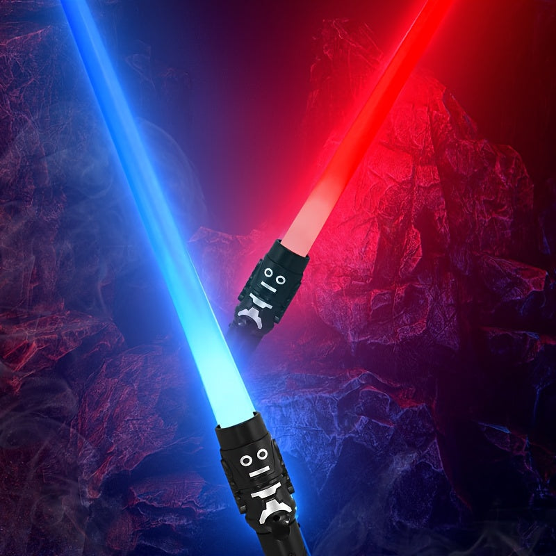 2 Stuks Officiële Lightsabers | Uitschuifbare duel zwaarden rood & blauw, cosplay en feestaccessoires