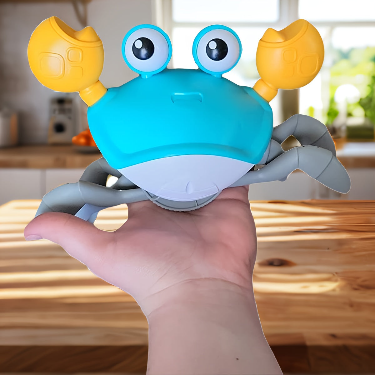 Interactieve Krab Speelgoed | Muziek, Licht & USB Oplaadbaar – Voor Jongens & Meisjes