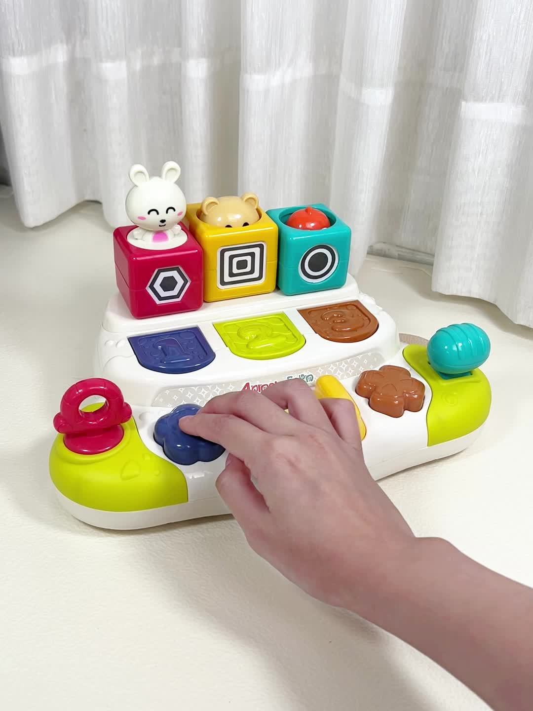 Kiekeboe Doos met Pop-up Dieren – Interactief Educatief Speelgoed voor Baby’s & Peuters