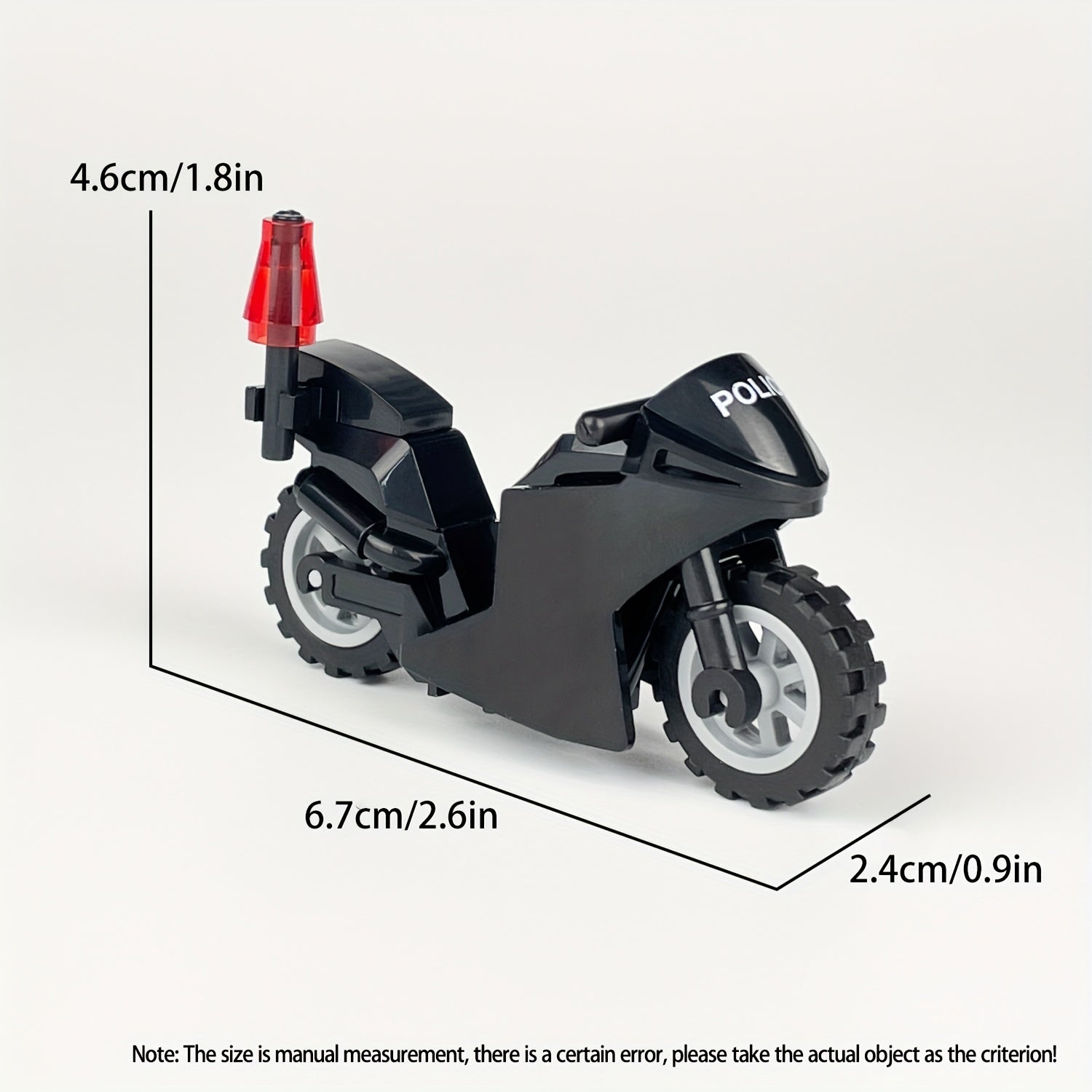 Zwarte ABS Motorfiets Bouwset | Decoratief Model, Perfect voor Feestelijke Cadeaus|Constructiespeelgoed