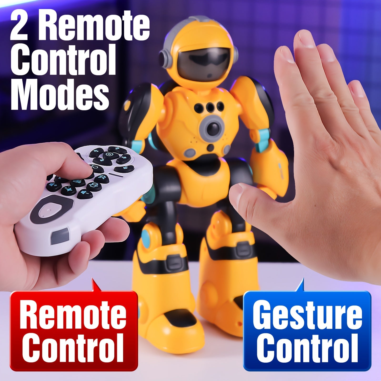 Oplaadbare RC Robot | Muziek + LED | Cadeau voor Kinderen 3–8 Jaar