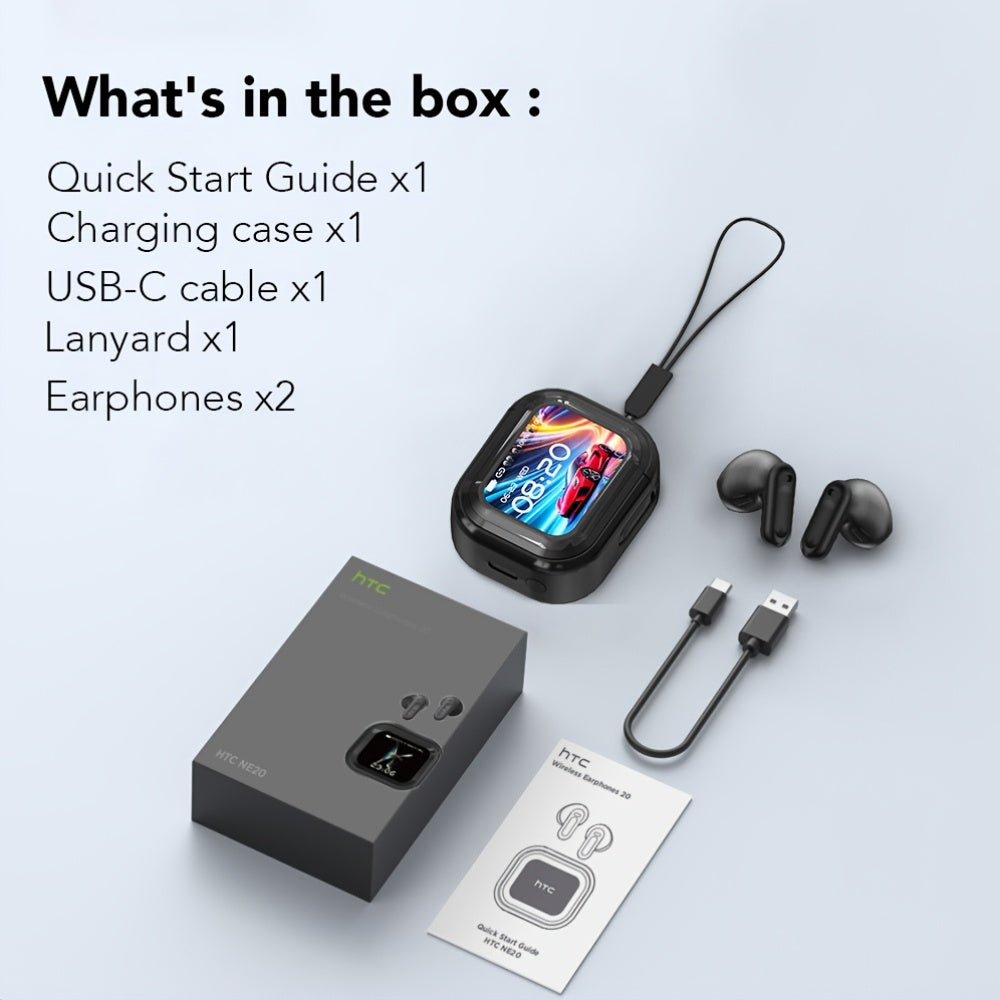 Draadloze koptelefoon 131 talen - LED display, hifi geluid, touch control & lange batterijduur