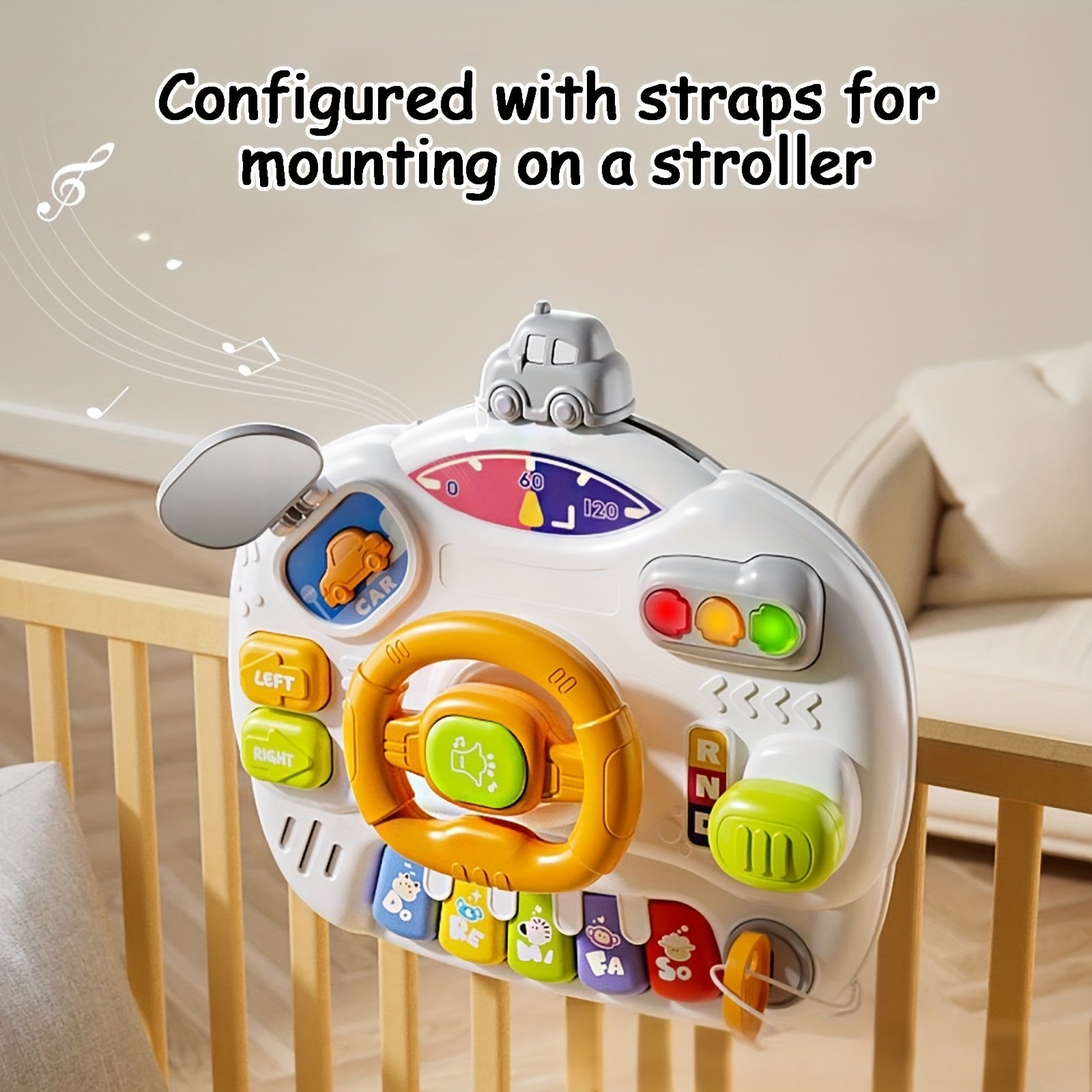 Interactief Stuur Speelgoed voor Kinderen | Muziek & Educatieve Spelletjes | Motoriek & Coördinatie Ontwikkeling