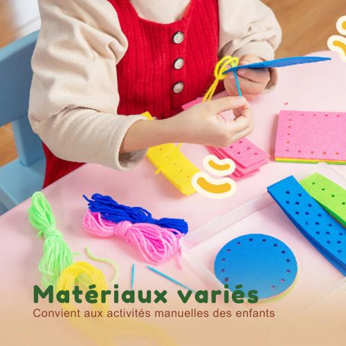 Creatief Wolpakket Doe-het-zelf speelgoed dat fijne motoriek en creativiteit ontwikkelt | Perfect voor kinderen