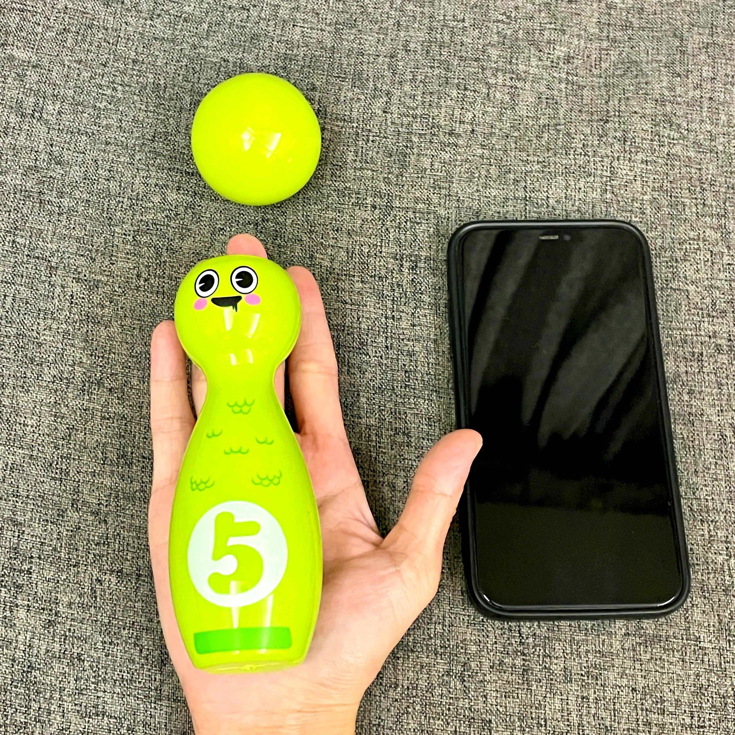 Bowling Set voor Kinderen met Cartoon Pins | 10 Stuks + 2 Ballen