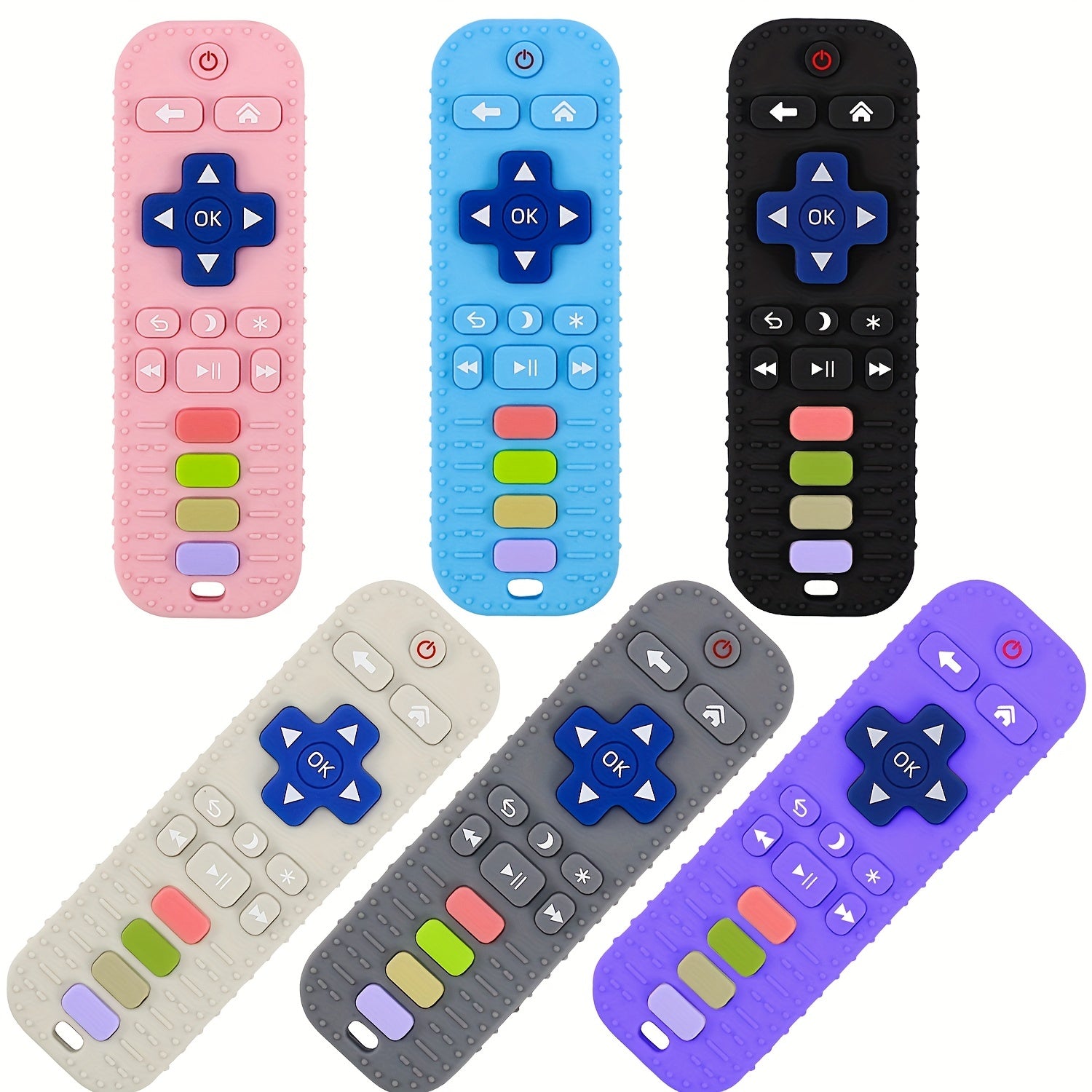Siliconen Afstandsbediening Vorm Bijtspeeltje | Baby Bijtring voor Baby’s 6-12 Maanden BPA Vrij