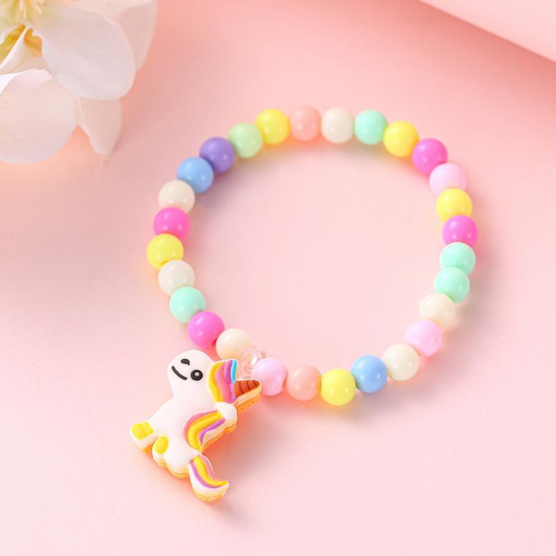 Eenhoorn Cadeauset (2 St.) | Horloge & rijstkraalarmband – Schattig cadeau