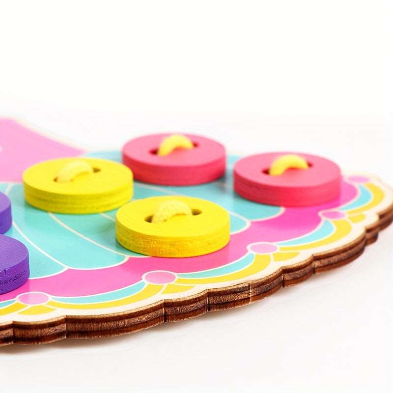 Houten Rijgrok Speelgoed | Motorische Ontwikkelingsspeelgoed voor Kinderen