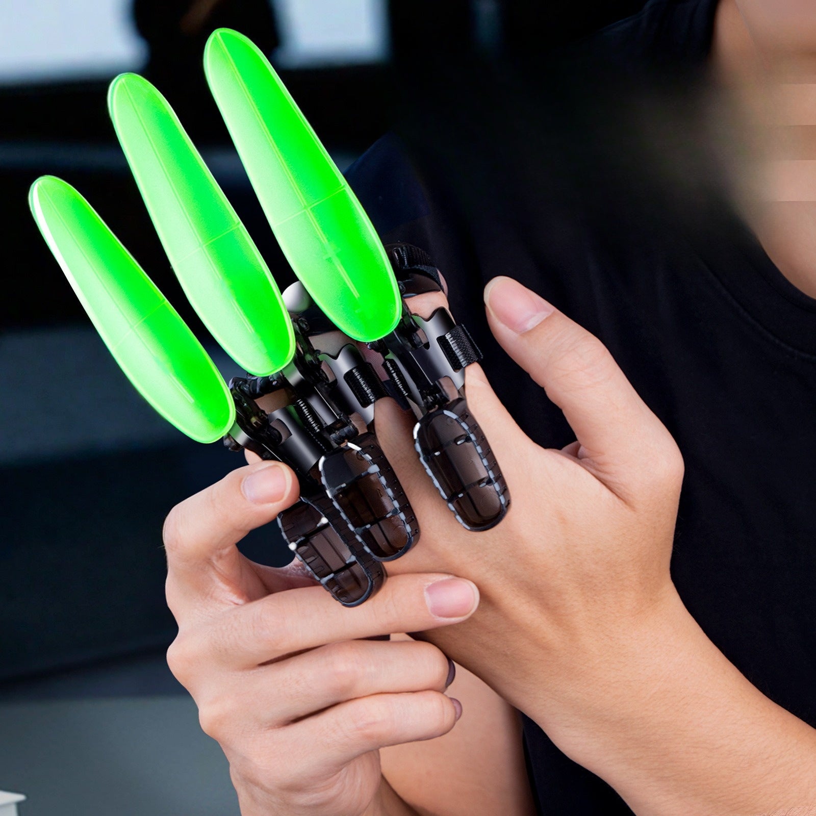 Glow Vingernagels | Mechanische Lichtgevende Speelgoedklauwen voor Fantasierijk Spel