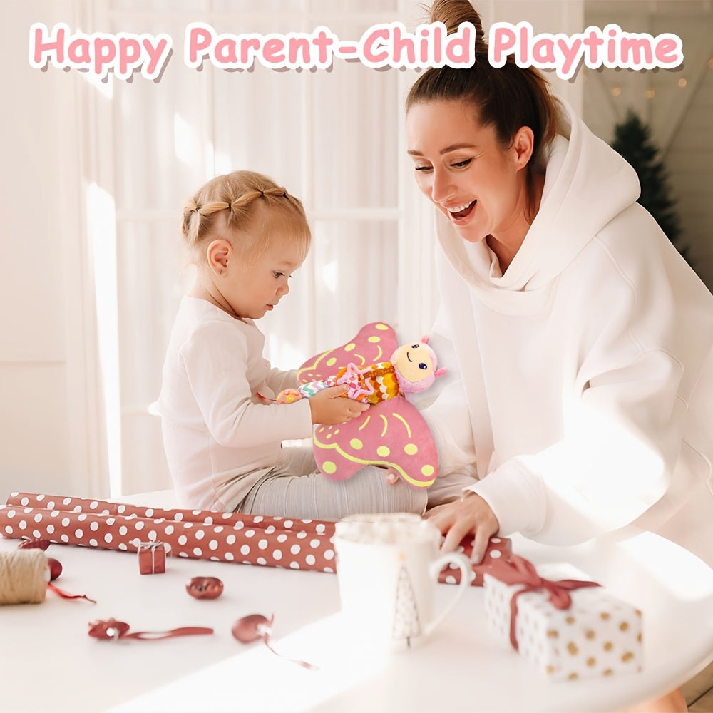 Interactieve Pluche Vlinder Speelgoed voor Baby's - Muzikale Sensorische Knuffel voor Tummy Time - Vroeg Ontwikkelingsspeelgoed Jongens en Meisjes