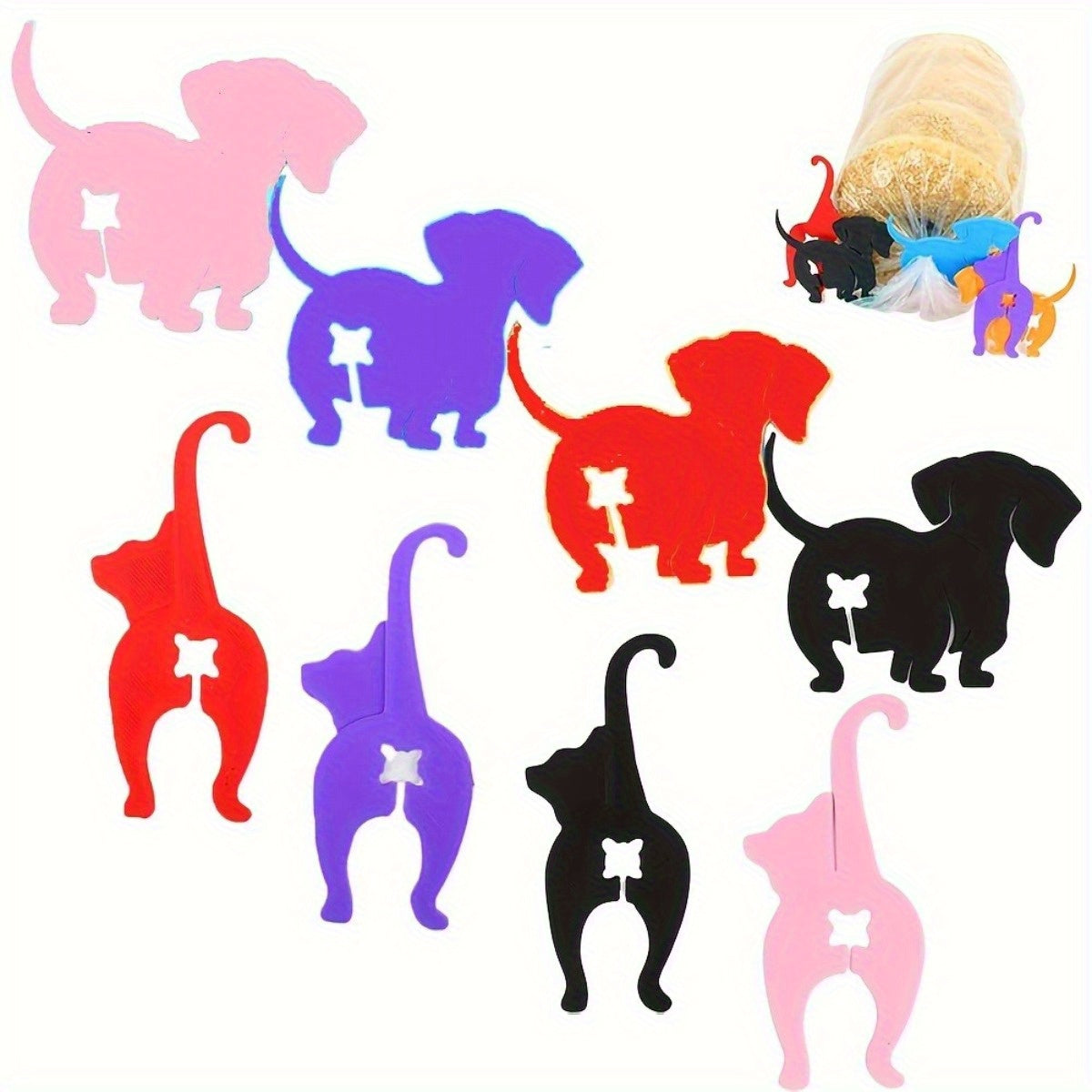 5 herbruikbare sluitclips | Keuken zakafdichters