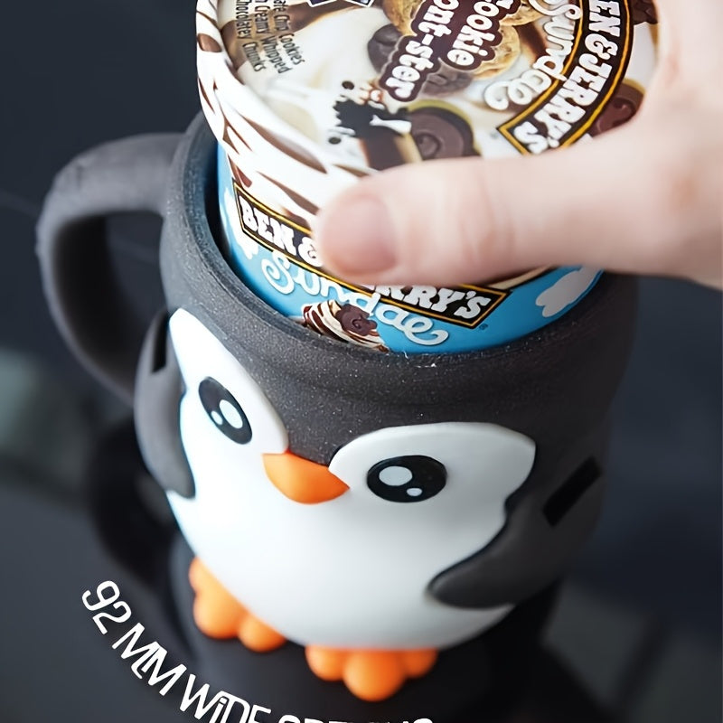 Herbruikbare Pinguïn IJsbekers | Antislip IJsstandaard en Leuke Decoratie