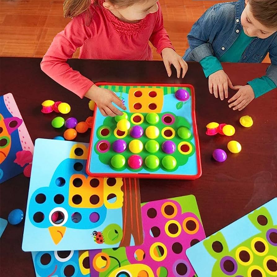 Kunst met Knoppen Speelgoed | Creatief Ontwikkelingsspeelgoed voor Peuters