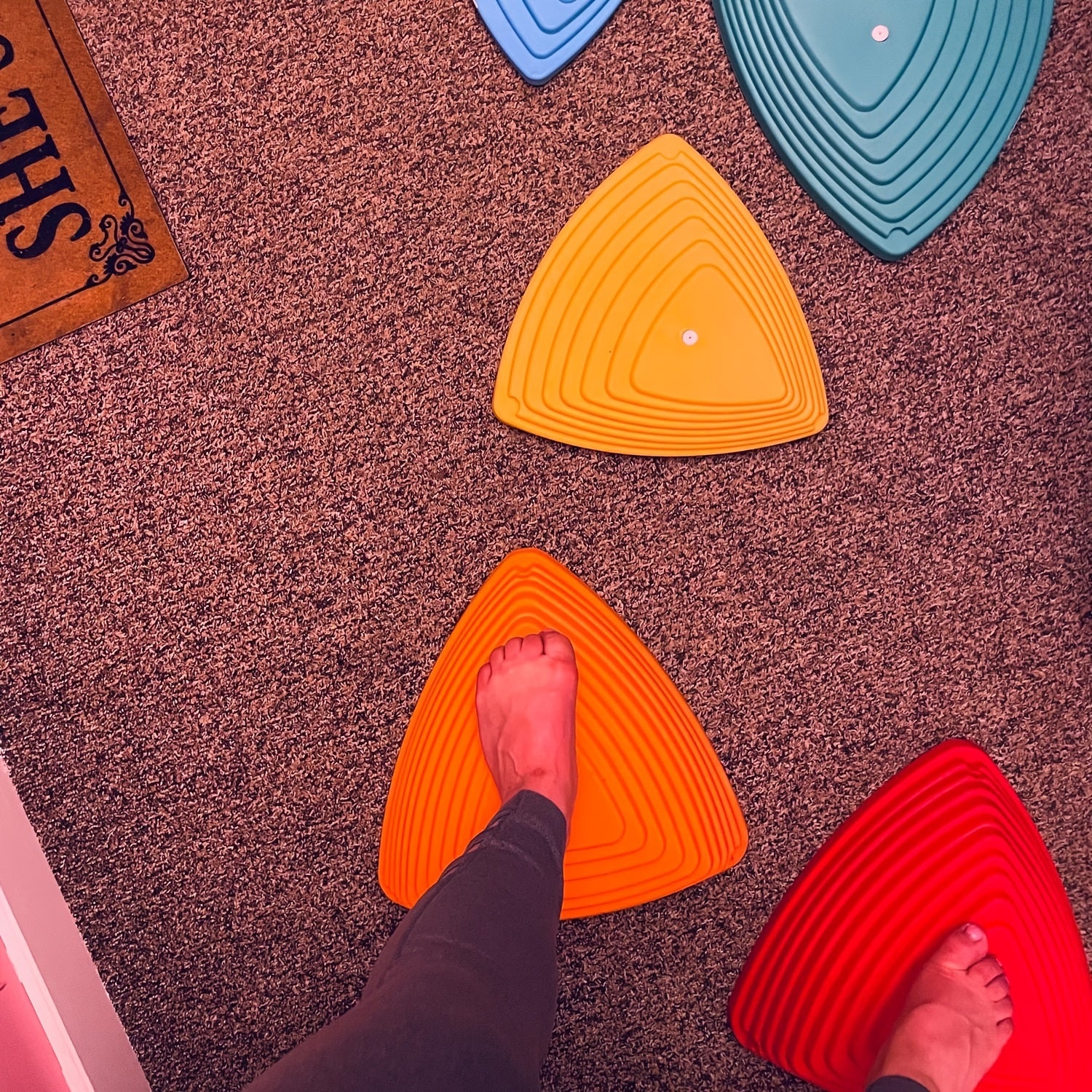 Rivierstenen Stapstenen Set voor Kinderen vanaf 3 Jaar - 6 Stuks Balans Parcours Speelgoed voor Jongens en Meisjes - Educatief Spel voor Binnen en Buiten